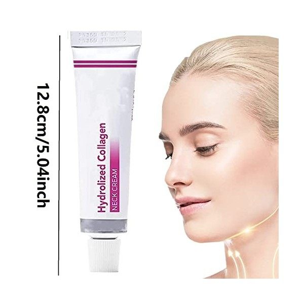 Crème Cou et Décolleté,Crème pour le Cou au Collagène Hydrolysé,Crème Raffermissante Pour le Cou,Creme pour Le Cou,Convient p