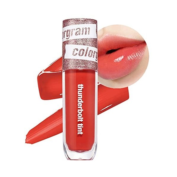 Colorgram Thunderbolt Vernis teinté 4,5 g 06 Pretty Tok : vigoureux et lumineux corail 