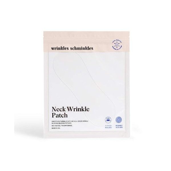 Neck Wrinkle Pad - Made in USA - 100% Medical Grade Reusable Silicone Patches Wrinkle Treatment - Reduce Neck Rings & Wrinkle