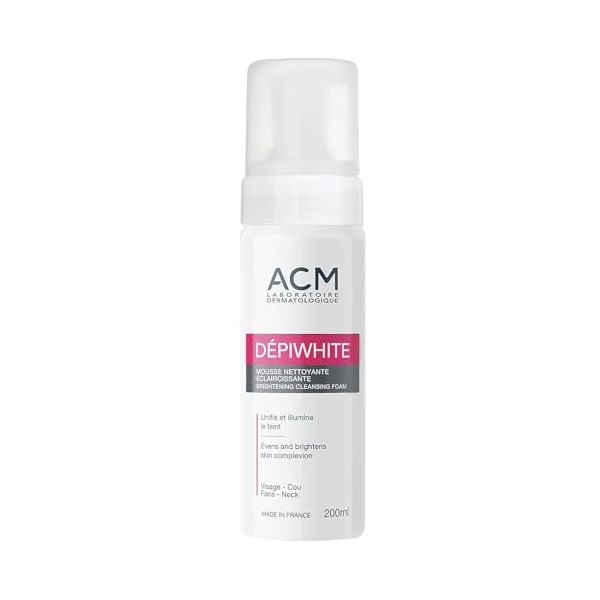 Mousse nettoyante éclaircissante 200ml Depiwhite Acm