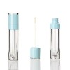 COSIDEA Lot de 25 tubes de gloss à lèvres rechargeables bleu clair 6 ml avec baguette, conteneurs ronds pour gloss à lèvres