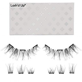 Lash’d Up® Cils Magnetiques Naturel 3 Aimants peut aussi être porté comme 2 aimants Faux Cils Volume Russe 3D Réutilisable 