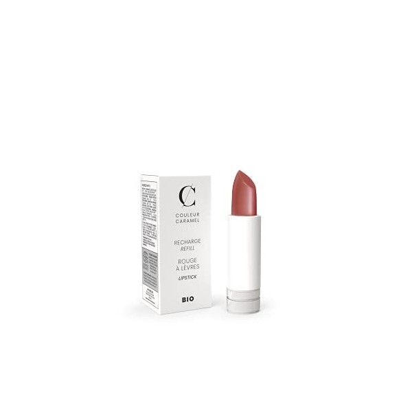 Couleur Caramel - Recharge Rouge à lèvres nacré Bio 224- Brun rouille 