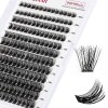 FADLASH Extension Cils Kit DIY Faux Cils Individuel 240pcs, Lash Bond et Seal, Dissolvant pour Colle Cils, Pince Cils