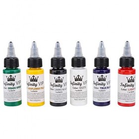 Ensemble Dencre de Tatouage, Kit Pigments 6 Couleurs 1 Oz 30 Ml Approvisionnement Tatouage pour Peau Visage Body Art Profe