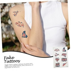 DOITOOL 20 Ensembles DAutocollants De Football Britannique Pratiques Faux Événements Sportifs Fournitures De Fête Autocollan