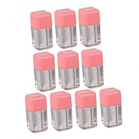 FRCOLOR Lot de 10 flacons vides de gloss à lèvres vides - Pour le voyage - Mini conteneurs de baume à lèvres