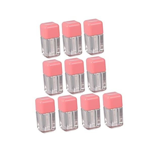 FRCOLOR Lot de 10 flacons vides de gloss à lèvres vides - Pour le voyage - Mini conteneurs de baume à lèvres