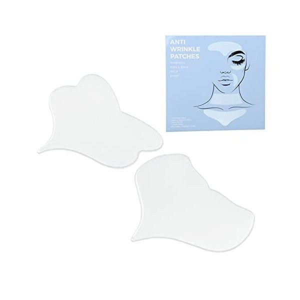 Coussinets Anti-Rides pour la Poitrine, Patchs Anti-Rides en Silicone Peau Ferme et Lisse, Patchs Anti-Rides Réutilisables en