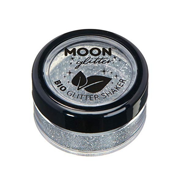 Paillettes biodégradables Eco Glitter Shakers de Moon Glitter - 100% Cosmetic Bio Glitter pour le visage, le corps, les ongle