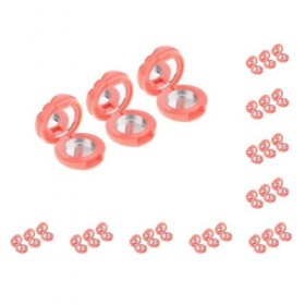 Lot de 10 palettes de maquillage vides pour fard à paupières, fard à joues, gloss à lèvres, bricolage, couleur pamplemousse