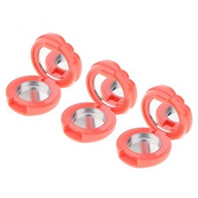 Lot de 10 palettes de maquillage vides pour fard à paupières, fard à joues, gloss à lèvres, bricolage, couleur pamplemousse