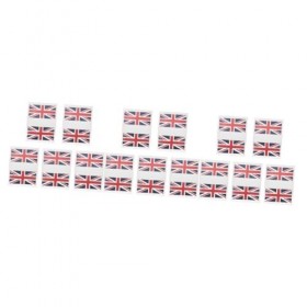 POPETPOP 15 Ensembles Fans Royaume-uni Sticker Corps Drapeau Union Jack Drapeau De Célébration Royale Autocollant De Corps De