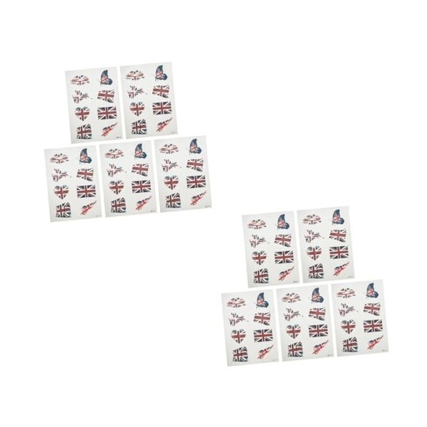 POPETPOP 25 Ensembles DAutocollants De Football Britannique Drapeau Américain Drapeau Américain Autocollants De Ballon De Fo