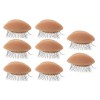 DRESSOOS 4 Paires De Masques Pour Les Yeux Moules En Silicone Pratique Des Cils Paupières Formation Des Cils Greffe De Paupiè