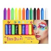 Maquillage du corps Ensemble de crayons lavables multicolores, stylo de peinture for la peau, ensemble de peinture de vacance