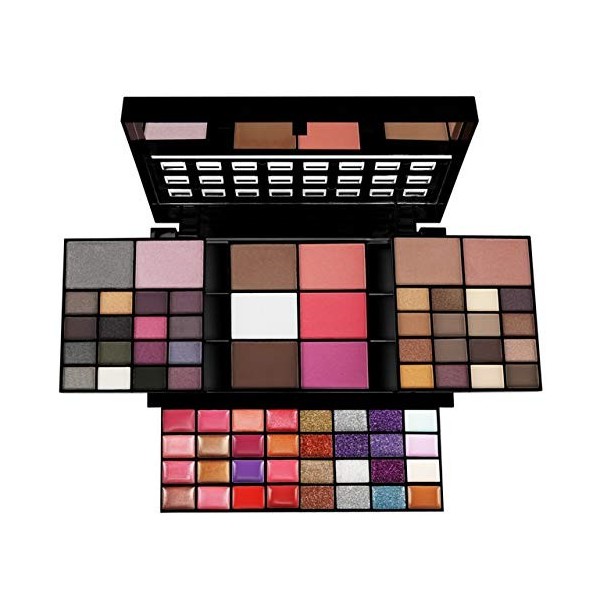 Pure Vie® 74 Couleurs Fard à Paupières Correcteur et Fard à Joues Rouge à Lèvre Palette de Maquillage Cosmétique Set - Convie