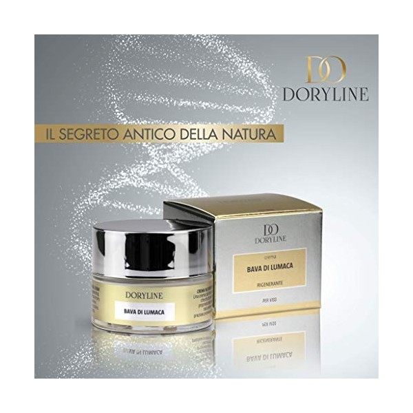 DORYLINE Crème PROFESSIONNEL Visage à la Bave dEscargot 50ml, Anti-Rides Exceptionnel 100% Made in Italy, Crème Nourrissante