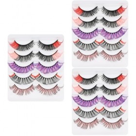 Angoily 3 Boîtes De Cils Colorés Cosplay Performance Cils Faux Cils Colorés Longs Faux Cils Dramatiques Faux Cils Colorés Cil