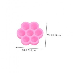 Housoutil 900 Pcs Fleur Colle Tasse Cils Colle Tasse Flocons Extension Colle Porte-Cils Cils Tuiles Pour Extension De Cils Co