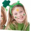 Angoily 90 Feuilles Autocollant Visage Shamrock Patrick Patrick Shamrock Patrick Décor Patrick Visage Enfants Visage Papier D