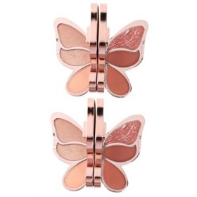 minkissy 2 Pcs Paillettes Portable Fard À Paupières Plaque Accessoires Approvisionnement Cosmétique Tons De Terre Mousse Plaq