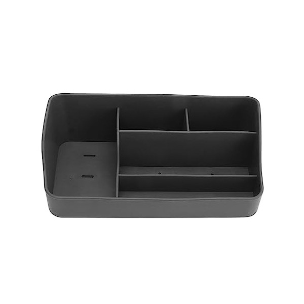 TeamSky Boîte De Rangement Cosmétique, Organisateur De Maquillage à 5 Grilles, Boîte De Rangement Cosmétique en Silicone, Org