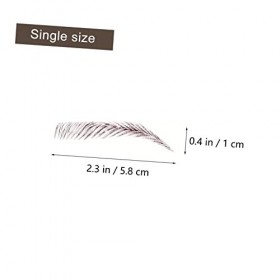 FRCOLOR 18 Pièces Autocollants Pour Sourcils Toilettage Des Sourcils Autocollants De Tatouages ​​Pour Sourcils Transferts De 