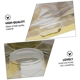 FRCOLOR 6 Pièces Boîte à Cils Caisse Plastique Rangement Boîtes De Conservation Caisse Rangement Plastique Caisse De Rangemen