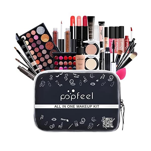 Coffret Maquillage Femme, Palette de Maquillage, Kit de maquillage professionnel complet, Palette cosmétique tout-en-un et ki