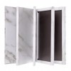 Allwon 4 - layer Book Marble Magnetic Palette large empty Vanity Palette Storage Box for Eye Shadow Lip blush Red Powder Whi