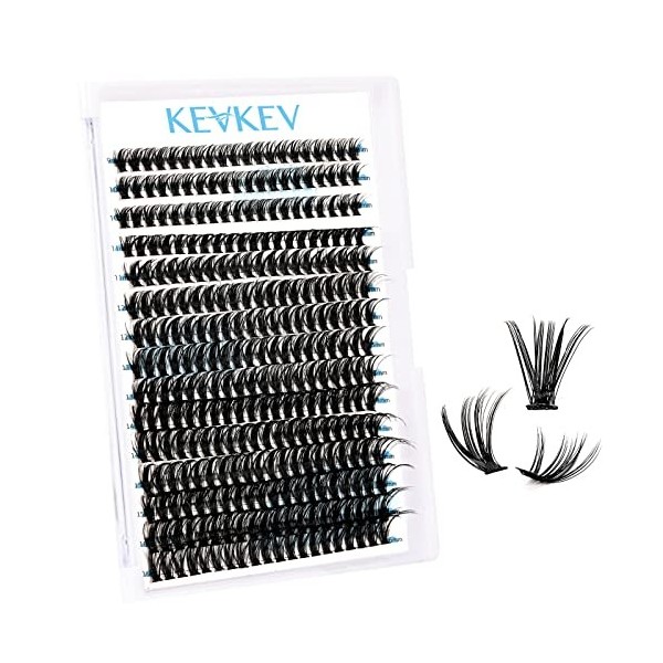 KevKev DIY Lash Extension Kit 360 Pcs Individual Lashes Cluster Lash Glue and Lash Glue Remover kit dextension de cils 20