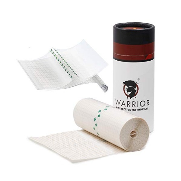 WARRIOR Protecteur de Film de Tattoo Bandage 15 cm x 10 m Rouleau Film Respirant étanche Post-Traitement Bande de Pansement S