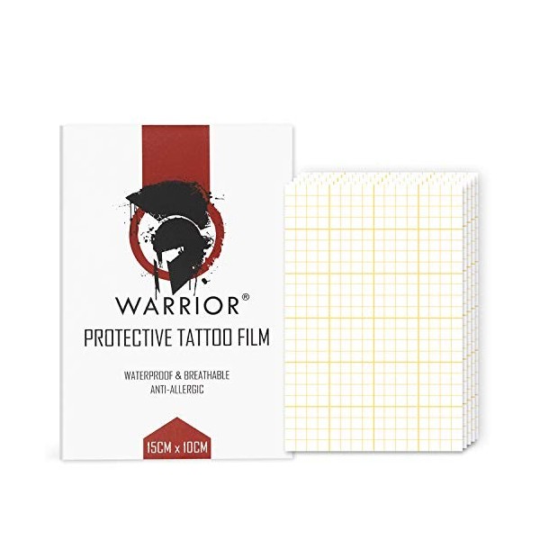 WARRIOR Protecteur de Film de Tattoo Bandage 15 cm x 10 m Rouleau Film Respirant étanche Post-Traitement Bande de Pansement S