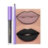 Gl turelifes Matte Lip Liner Pen Lip Gloss set White Green Black Purple Vampire Lip Red non Fading Liquid Lip Red, suitable f