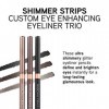 Physicians Formula - Shimmer Strips Custom Eye Enhancing Eyeliner Trio - Ensemble de 3 Eyeliners Look Naturel - Formule Longu