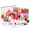 Calendrier De Lavent 2023 Maquillage | Calendrier De Lavent Beauté | Maquillage Advent Calendar Noël Ensemble Cosmétiques F