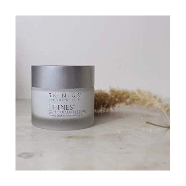 Skinius LiFTNES Crème Col, Décolleté et Sein, Régénération, Elasticiisant, Anti-Aging, 50 ml