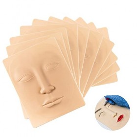 XUBX 10 pièces Peau de pratique de tatouage, peaux artificielles pour s’entraîner au tatouage, Pratique de la peau de tatouag