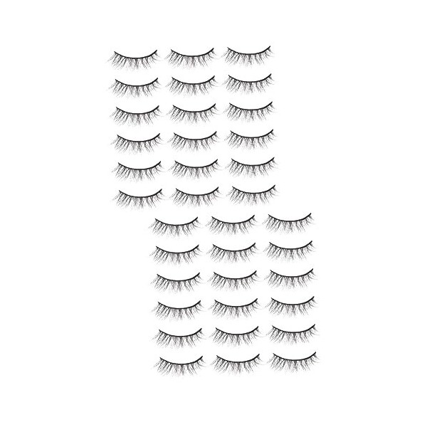 Didiseaon 40 Paires Cils Ioni Pestañas Postizas Nature 3d Fournitures De Maquillage Positionner Cheveux Frits Imitation Vison