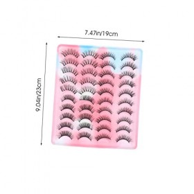 Didiseaon 40 Paires Cils Ioni Pestañas Postizas Nature 3d Fournitures De Maquillage Positionner Cheveux Frits Imitation Vison