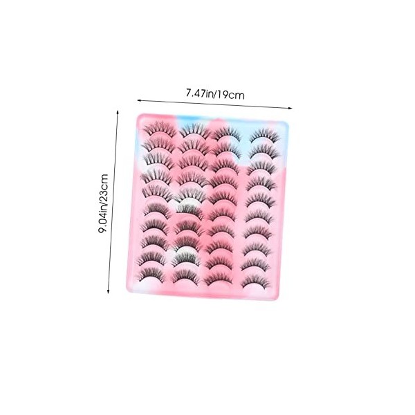 Didiseaon 40 Paires Cils Ioni Pestañas Postizas Nature 3d Fournitures De Maquillage Positionner Cheveux Frits Imitation Vison