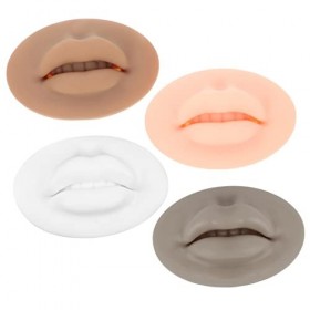 Housoutil 8 Pcs 3D Module Masque À Lèvres Modèle De Piercing À Lèvres En Silicone Modèle De Peau À Lèvres Réaliste Palette À 