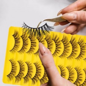 POPETPOP 30 Paires Faux Cils Bande De Cils Yeux Cils Kits De Cils Kit Pour Pestañas Mascara Cils Bandes De Cils En Vrac Fourn