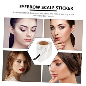 DOITOOL 2 Rouleaux Règle À Sourcils Outil De Mesure Des Sourcils Pochoir De Maquillage À Coller Outils De Maquillage Règle À 