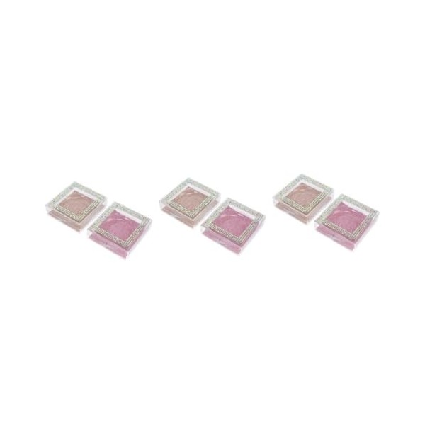 FRCOLOR Lot de 6 boîtes à cils avec fenêtre - Pour cadeaux - Organisateur de faux cils - En cristal - Avec support de cils