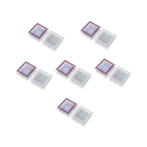 FRCOLOR Boîte À Cils De Fenêtre 8 Pièces Faux Cils Organisateur De Faux Cils Organisateur Et Stockage De Cils Conteneur De Ci