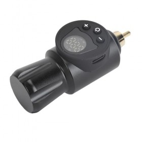 Alimentation de Tatouage Minisans Fil avec Queue Dhirondelle, écran LCD et Batterie 1200 MAh pour une Utilisation Facile et 