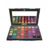 W7 W7 Cosmetics Mardi Gras Palette de pigments pressés | 40 couleurs : rose, vert, orange, rouge, métallique | Maquillage arc