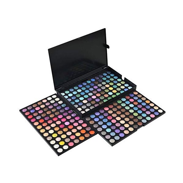DISINO charbonneux Palette de maquillage, 252 Kit de maquillage Palette de couleurs de fard à paupières Eye Shadow Set Make U